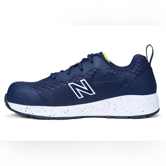 New Balance Men's Composite Toe Logic Industrial Boot, Navy/Lime EH, 8 Mild Use - Picture 4 of 13